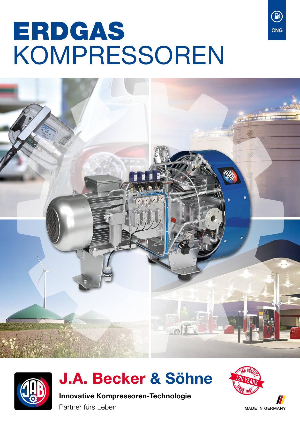 Erdgas Kompressor mit technischen Details und Anwendungsbereichen