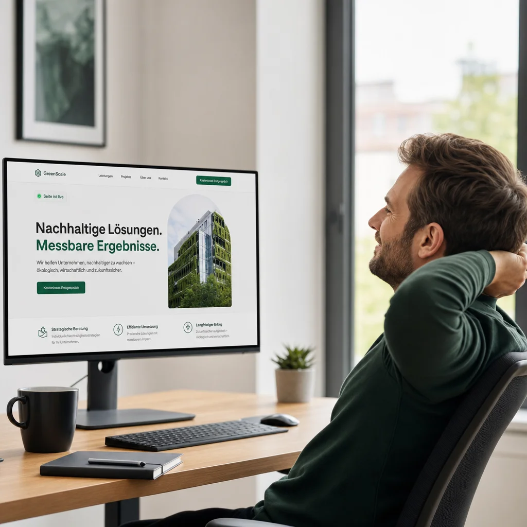 Fertige Landingpage ist live