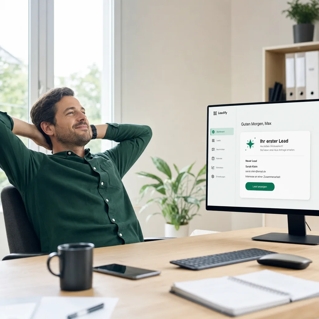 Der erste eingegangene Lead